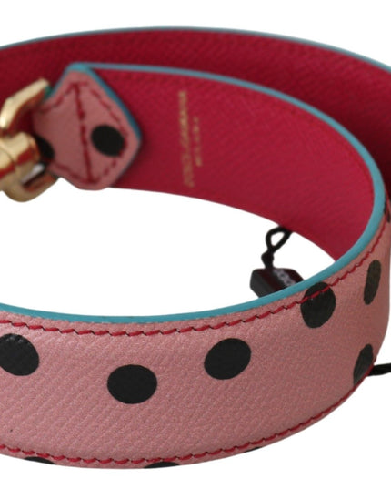 Dolce & Gabbana Pink Polka Dot Leather Shoulder Strap