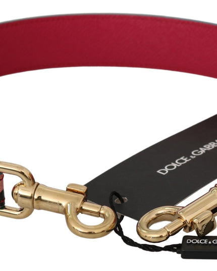 Dolce & Gabbana Pink Polka Dot Leather Shoulder Strap