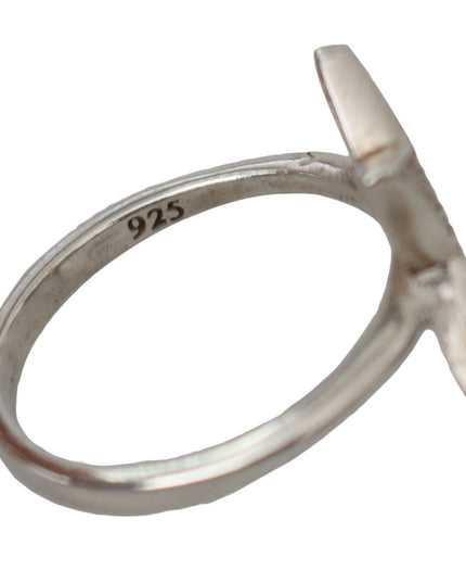 Nialaya Silver Womens Clear CZ Star 925 Ring