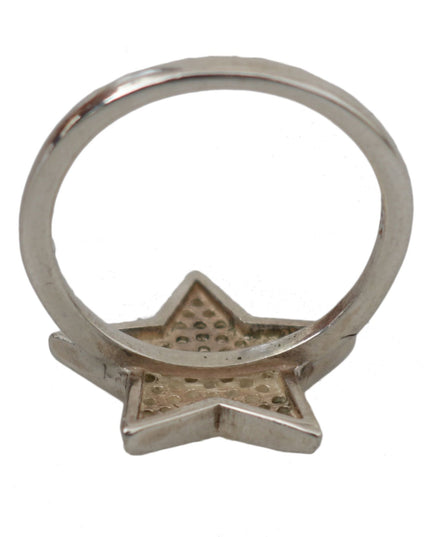 Nialaya Silver Womens Clear CZ Star 925 Ring