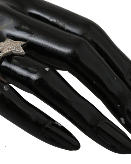 Nialaya Silver Womens Clear CZ Star 925 Ring