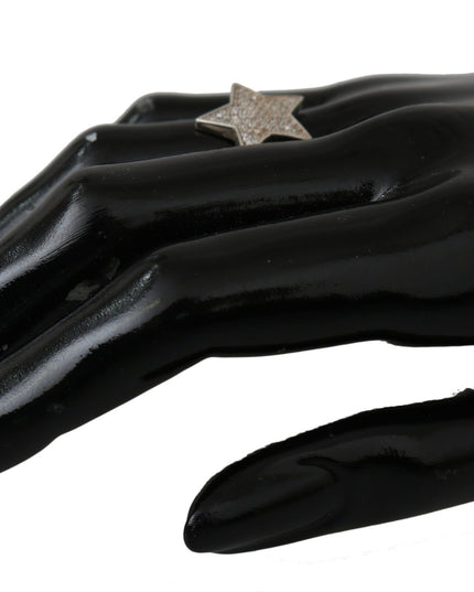 Nialaya Silver Womens Clear CZ Star 925 Ring