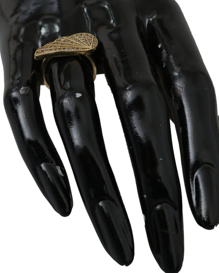 Nialaya Gold Wing Clear CZ 925 Silver Authentic Women