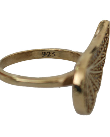 Nialaya Gold Wing Clear CZ 925 Silver Authentic Women