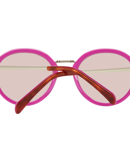 Emilio Pucci Brown Metal & Plastic Sunglasses