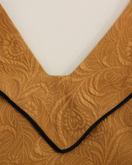 FILOS Black Bronze Silk Sleeveless Above Sheath Dress