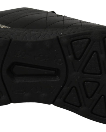 Philipp Plein Black Casual Running Sneakers Shoes