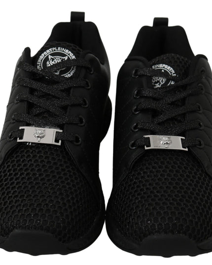 Philipp Plein Black Casual Running Sneakers Shoes