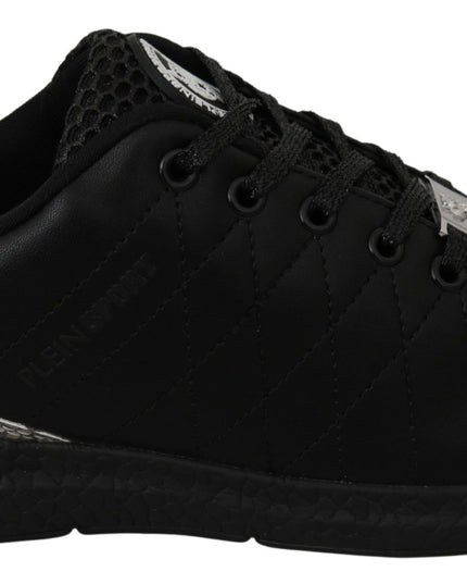 Philipp Plein Black Casual Running Sneakers Shoes