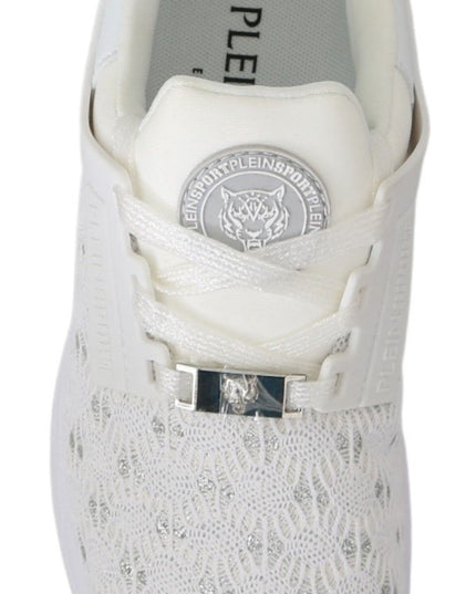 Philipp Plein White Polyester Casual Sneakers Shoes