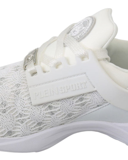 Philipp Plein White Polyester Casual Sneakers Shoes