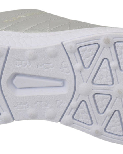 Philipp Plein Gisella Silver Polyester Sneakers Shoes
