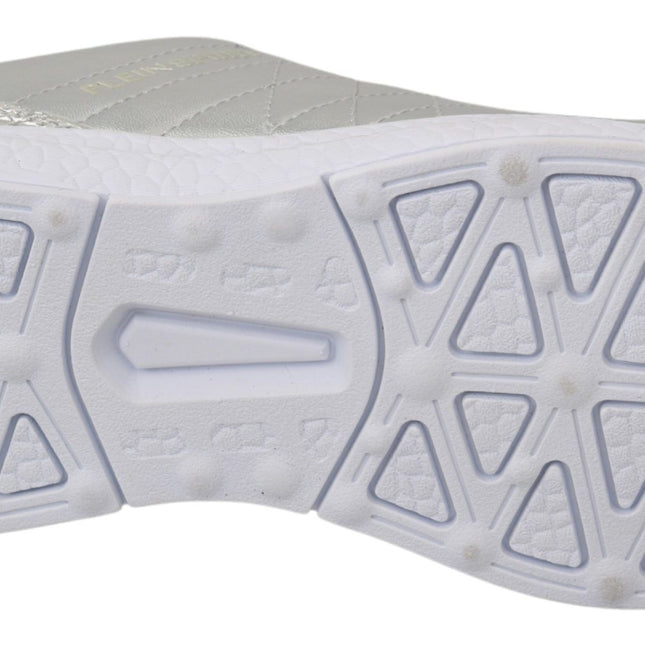 Philipp Plein Gisella Silver Polyester Sneakers Shoes