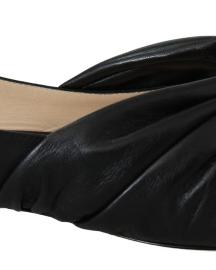 Jimmy Choo Elegant Pointed Toe Leather Flats