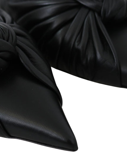 Jimmy Choo Elegant Pointed Toe Leather Flats