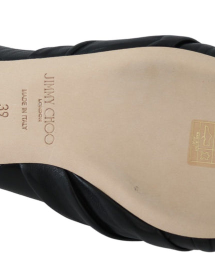 Jimmy Choo Elegant Pointed Toe Leather Flats