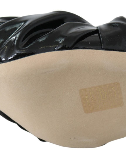 Jimmy Choo Elegant Black Leather Pointed Toe Pumps