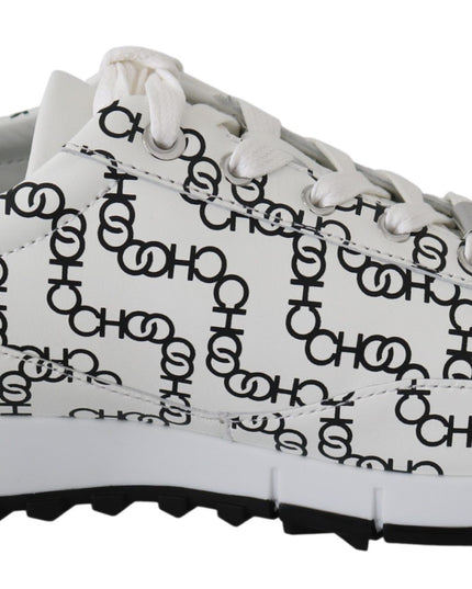 Jimmy Choo Elegant Monochrome Leather Sneakers