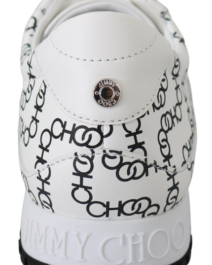 Jimmy Choo Elegant Monochrome Leather Sneakers