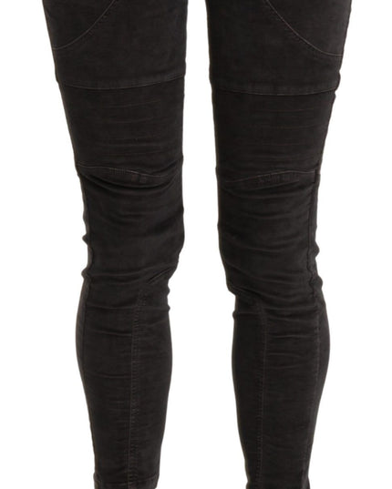 Ermanno Scervino Brown Velvet Capri Cropped Cotton Pants