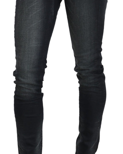 Acht Blue Washed Low Waist Skinny Denim Trouser