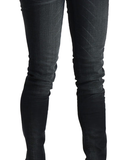 Acht Blue Washed Low Waist Skinny Denim Trouser