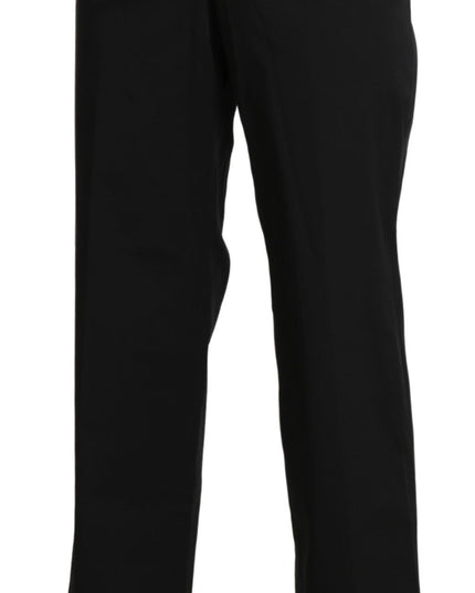 BENCIVENGA Black High Waist Straight Dress Trouser Pants