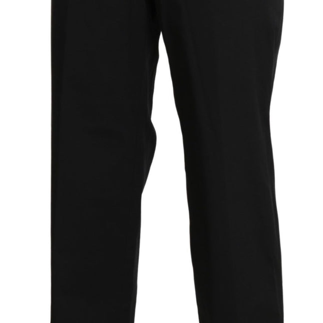 BENCIVENGA Black High Waist Straight Dress Trouser Pants