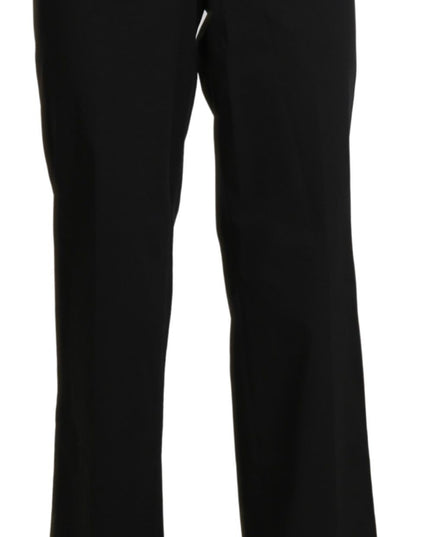 BENCIVENGA Black High Waist Straight Dress Trouser Pants
