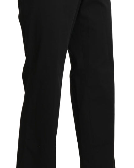 BENCIVENGA Black High Waist Straight Dress Trouser Pants