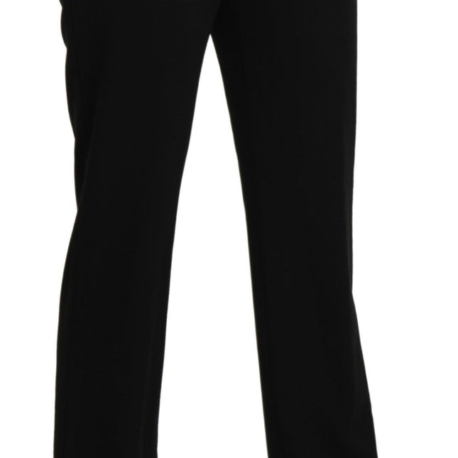 BENCIVENGA Black High Waist Straight Formal Dress Trouser