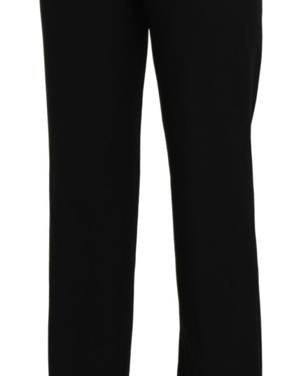 BENCIVENGA Black High Waist Straight Formal Dress Trouser