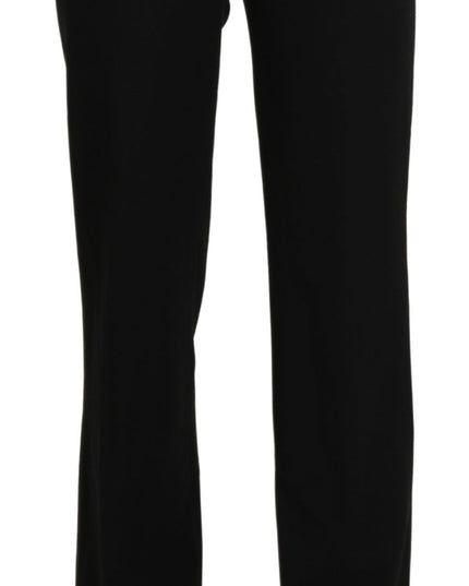 BENCIVENGA Black High Waist Straight Formal Dress Trouser