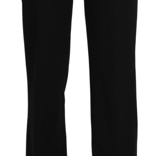 BENCIVENGA Black High Waist Straight Formal Dress Trouser