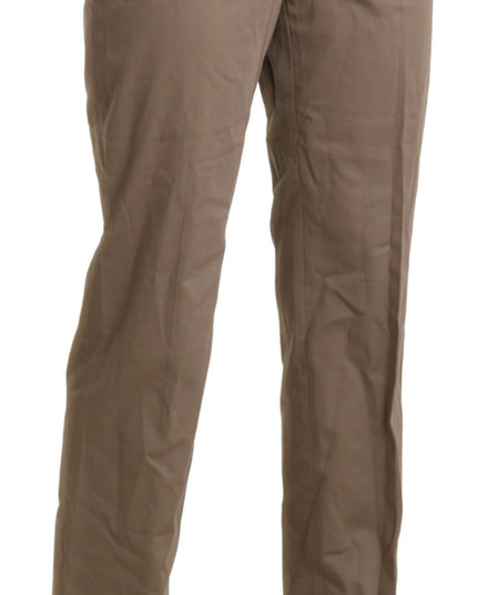 BENCIVENGA Brown High Waist Straight Dress Trouser Pants