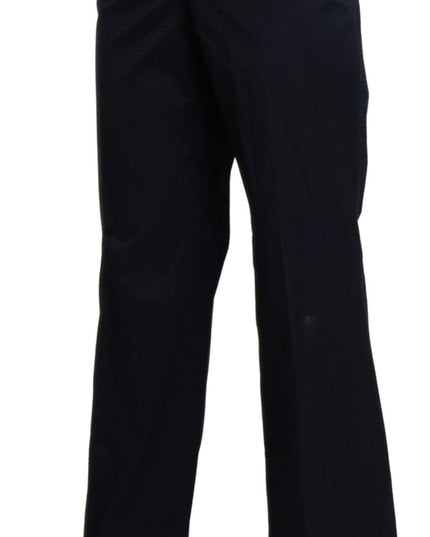 BENCIVENGA Navy Blue High Waist Straight Dress Trouser Pants