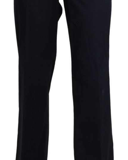 BENCIVENGA Navy Blue High Waist Straight Dress Trouser Pants