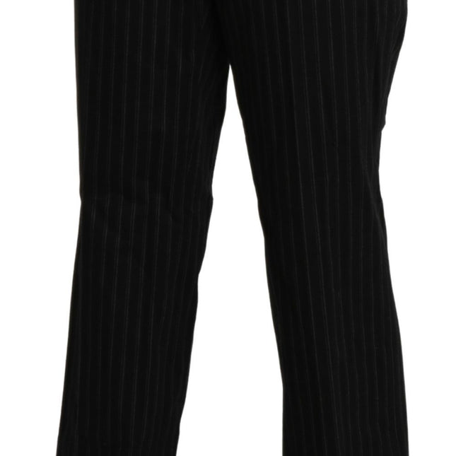 BENCIVENGA Black High Waist Straight Dress Trouser Pants