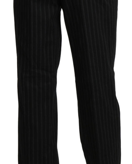 BENCIVENGA Black High Waist Straight Dress Trouser Pants