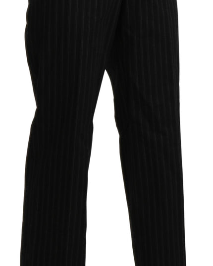 BENCIVENGA Black High Waist Straight Dress Trouser Pants