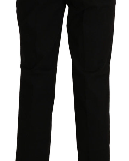 BENCIVENGA Black High Waist Straight Dress Trouser Pant