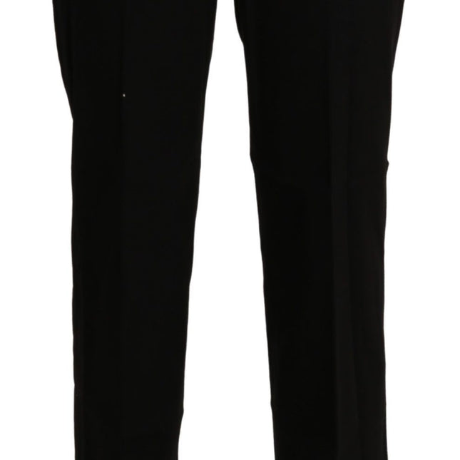 BENCIVENGA Black High Waist Straight Dress Trouser Pant