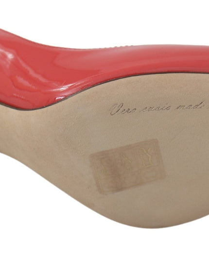 Dolce & Gabbana Dark Pink Patent Leather Heels Pumps