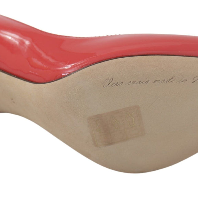 Dolce & Gabbana Dark Pink Patent Leather Heels Pumps