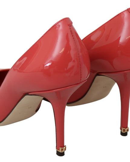 Dolce & Gabbana Dark Pink Patent Leather Heels Pumps