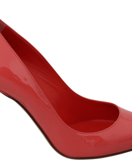 Dolce & Gabbana Dark Pink Patent Leather Heels Pumps