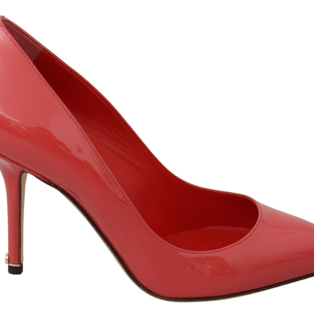 Dolce & Gabbana Dark Pink Patent Leather Heels Pumps