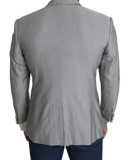 Dolce & Gabbana Light Gray Single Breasted SARTORIA Blazer