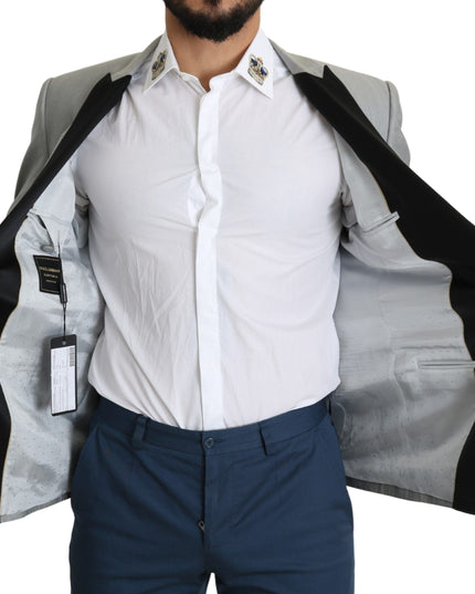 Dolce & Gabbana Light Gray Single Breasted SARTORIA Blazer