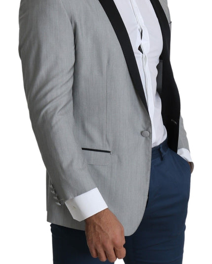 Dolce & Gabbana Light Gray Single Breasted SARTORIA Blazer